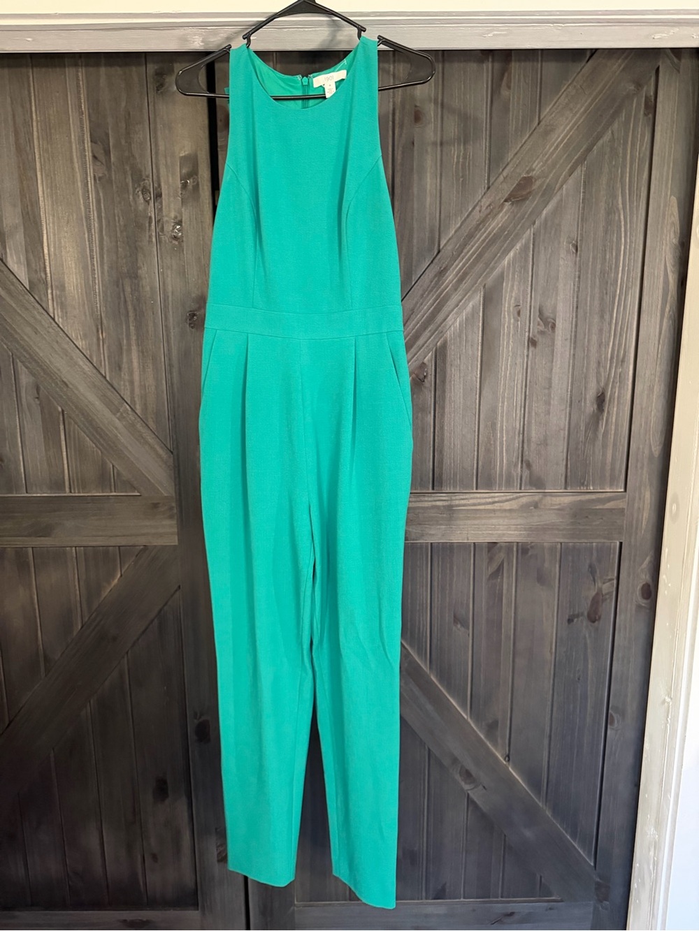 1901 Sleeveless Kelly Green Jumpsuit